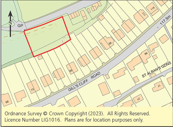 Lot: 23 - PAIR OF BUILDING PLOTS EACH WITH CONSENT FOR A DETACHED HOUSE WITH SEA VIEWS - 